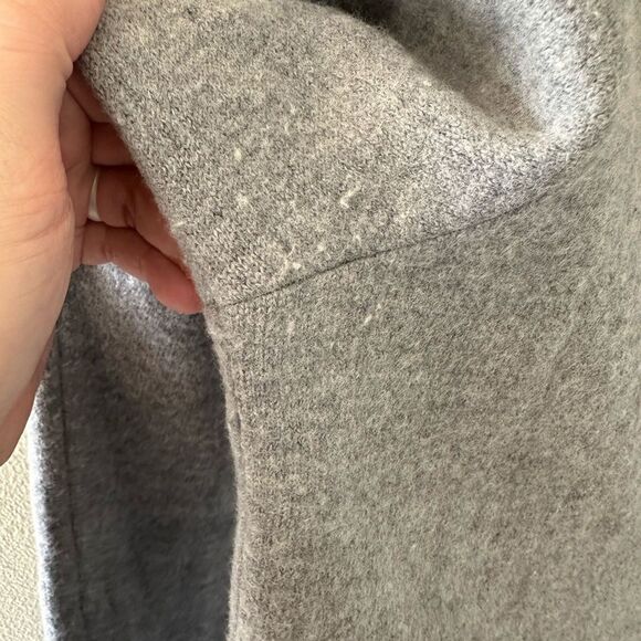 J Crew Men’s Boiled Merino Wool Coach's Jacket Grey Size L - Picture 6 of 6